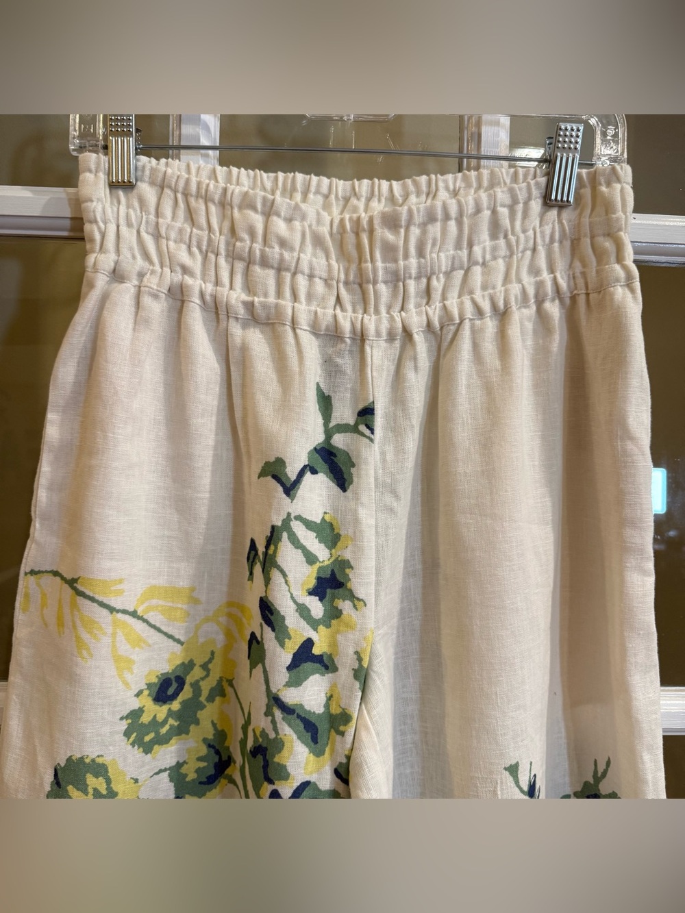 Anthropologie The Somerset Pull-on Trousers: Printed Linen Edition - Picture 4 of 11